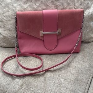 White House Black Market Pink Chain Strap Women's Bag